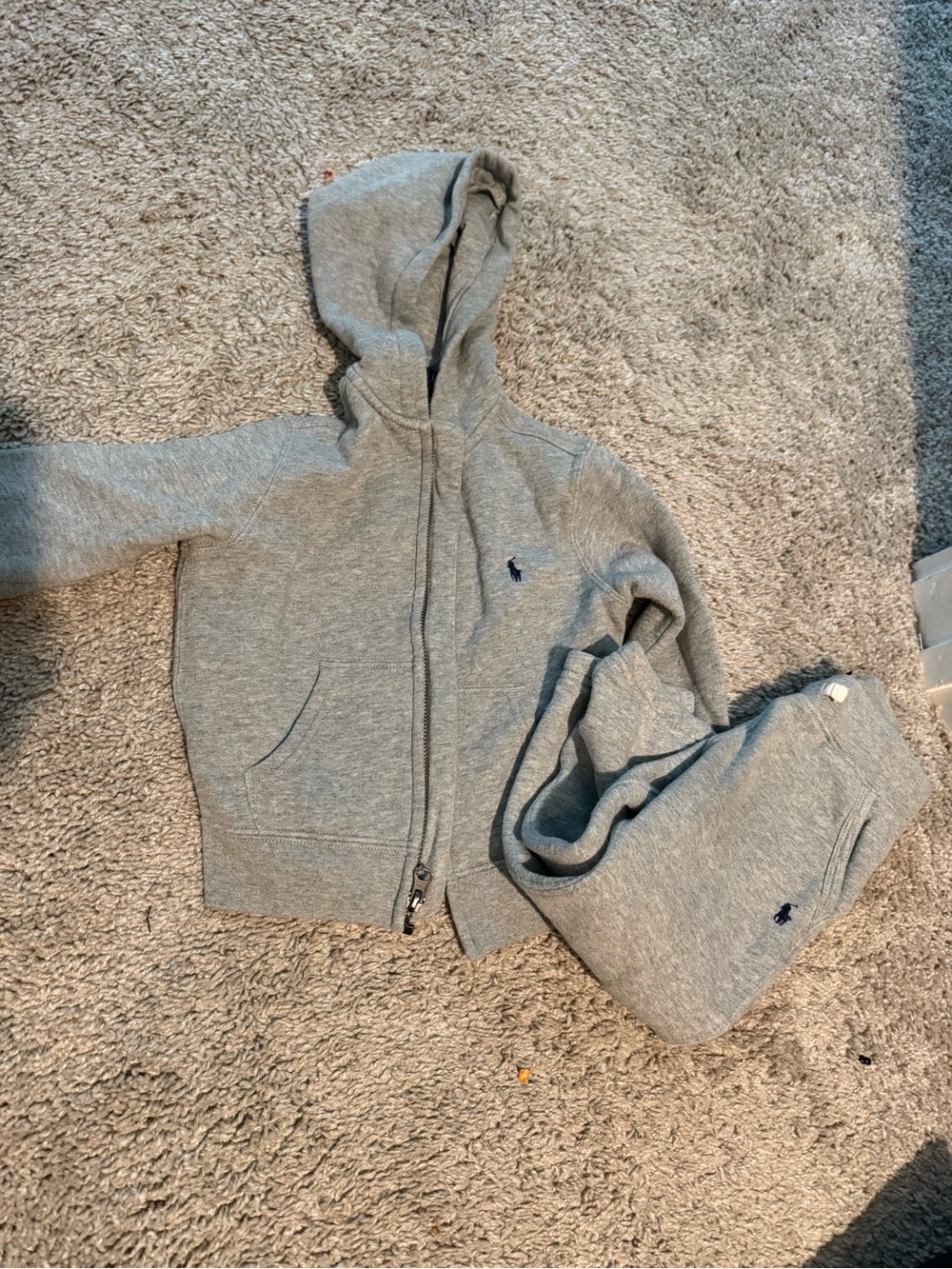 Polo by Ralph Lauren Youth Heather Gray Full-Zip Hoodie